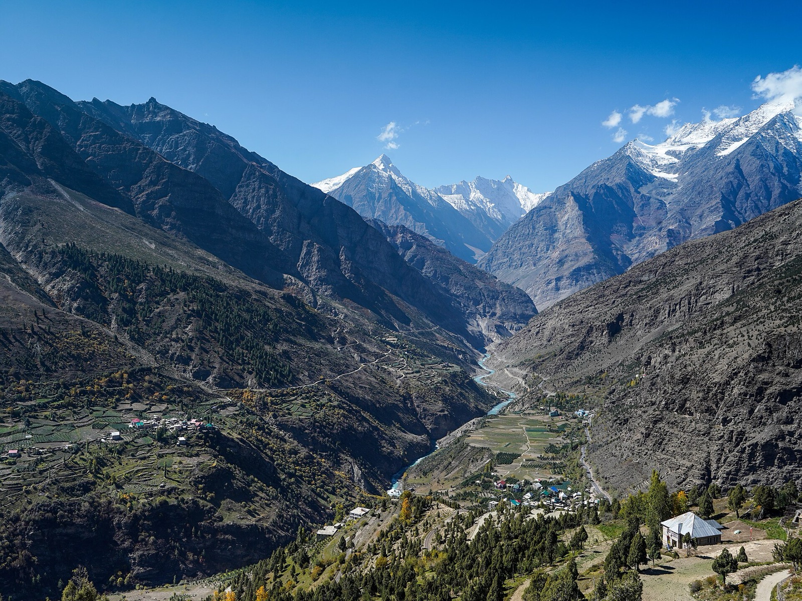A remote village deep in the Himalayas