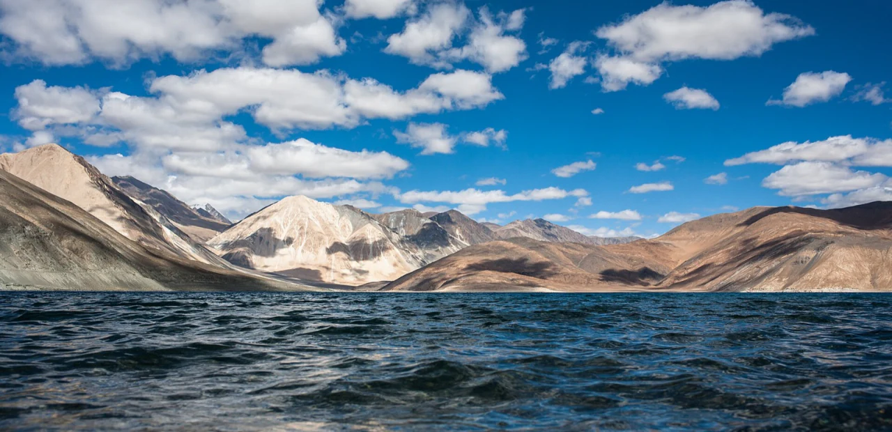 The deep blue of Pangong lake, Ladakh