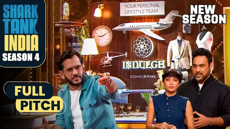 Indulge pitching on the Shark Tank India Season 4 set